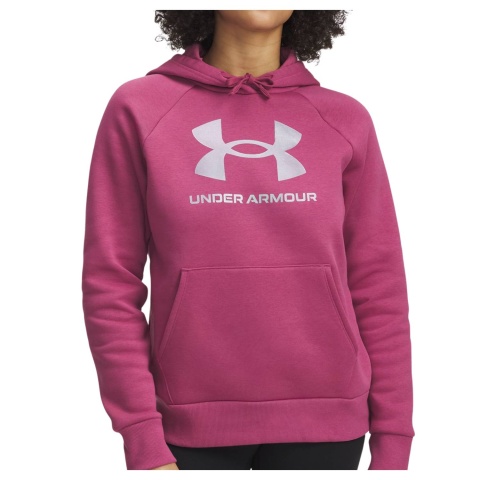 Under Armour Rival Shimmer Hoodie Fuchsia