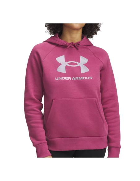 Under Armour Rival Shimmer Hoodie Fuchsia