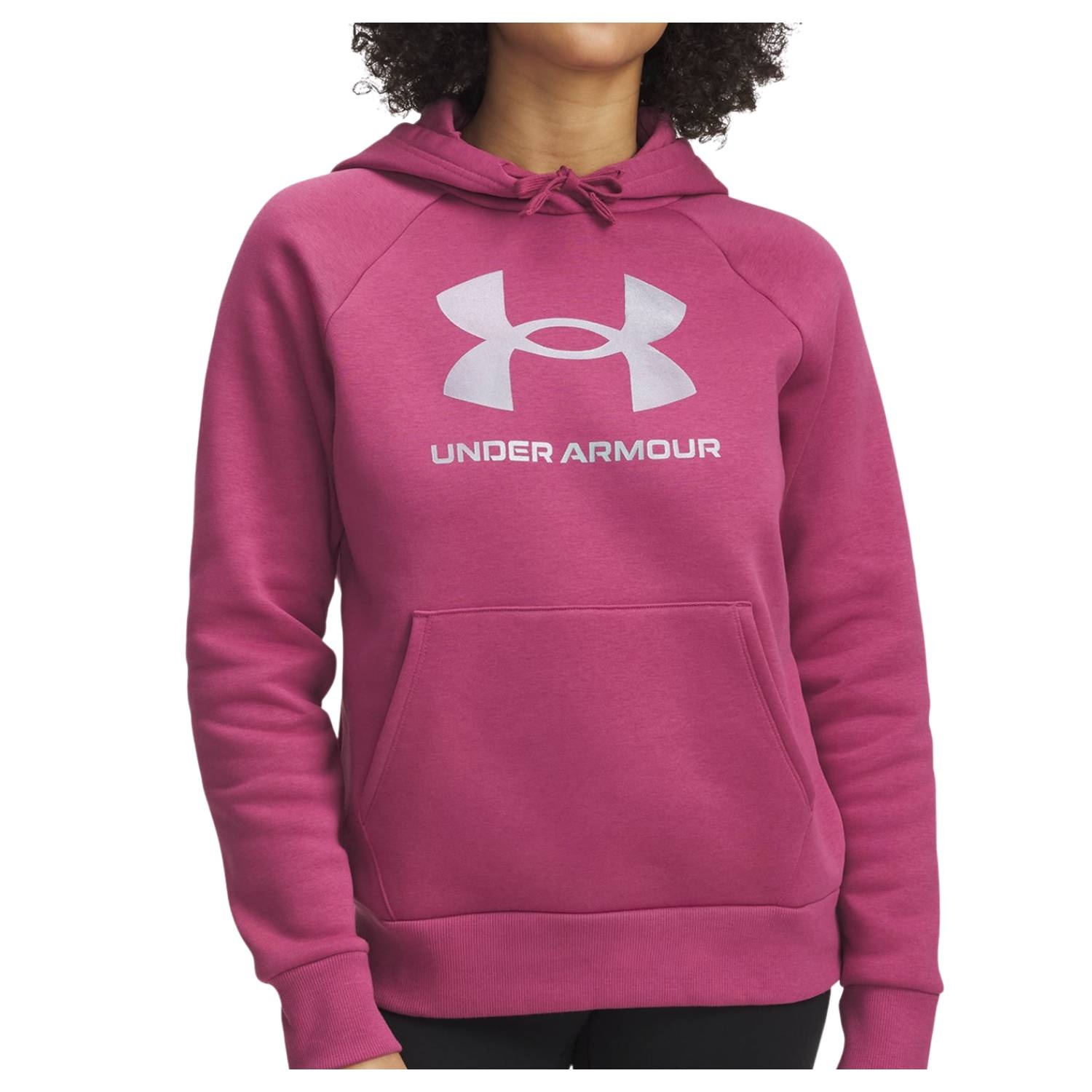 Under Armour Rival Shimmer Hoodie Fuchsia