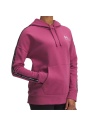 Under Armour Icon Fleece Taped Hoodie Fuchsia Dusk
