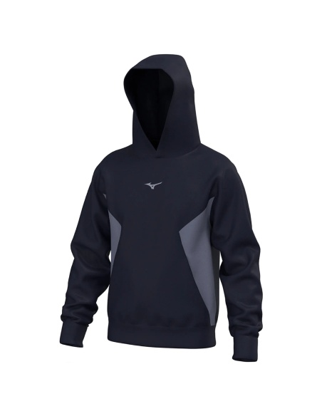 Mizuno Athletics Hoodie Blu Granite