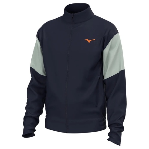 Mizuno Atahletics Hoodie Full Zip Baritone Blu