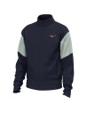 Mizuno Atahletics Hoodie Full Zip Baritone Blu