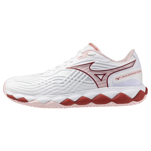 Mizuno Wave Enforce Tour 2 Clay White/Pinkesque/Barbados Cherry