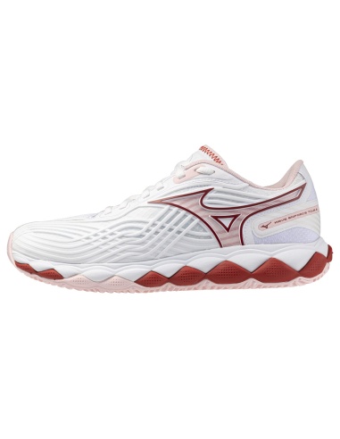 Mizuno Wave Enforce Tour 2 Clay White/Pinkesque/Barbados Cherry