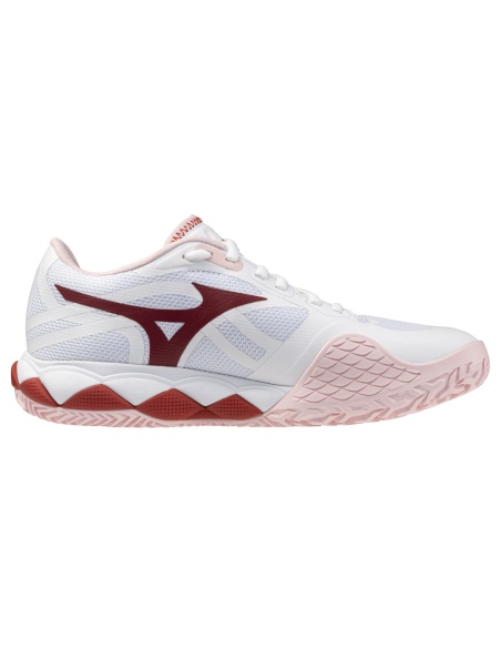 Mizuno Wave Enforce Tour 2 Clay White/Pinkesque/Barbados Cherry