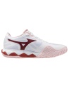 Mizuno Wave Enforce Tour 2 Clay White/Pinkesque/Barbados Cherry