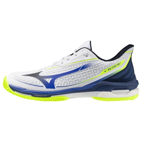 Mizuno Wave Exceed Tour 7 Clay White/Dazzling Blue/Light Yellow