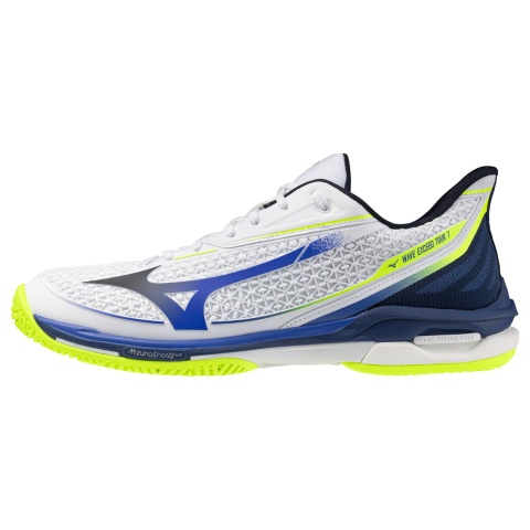 Mizuno Wave Exceed Tour 7 All Court White/Dazzling Blue/Light Yellow