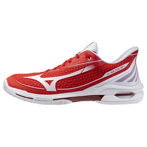 Mizuno Wave Exceed Tour 7 Clay Fiery Red/White/Sun Tomato