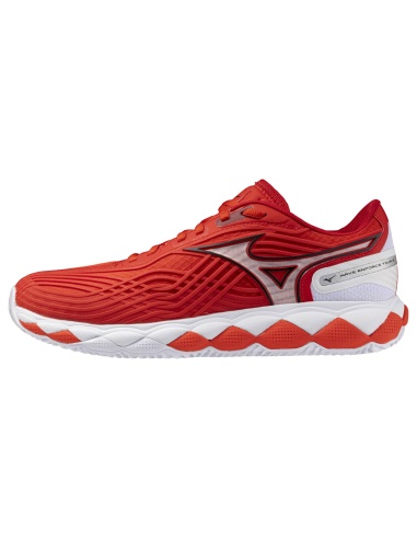 Mizuno Wave Enforce Tour 2 Clay Fiery Red/White/Sun Tomato