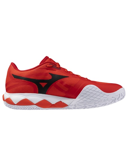 Mizuno Wave Enforce Tour 2 Clay Fiery Red/White/Sun Tomato
