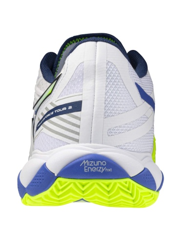 Mizuno Wave Enforce Tour 2 Clay White/Dazzling Blue/LightYellow