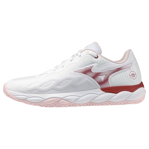 Mizuno Wave Enforce Court All Court White/Pinkesque/Barbados Cherry