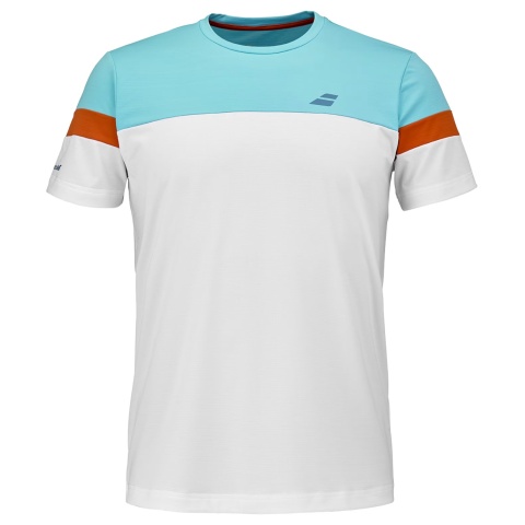 Babolat Play Crew Neck Tee Silidale Bianco