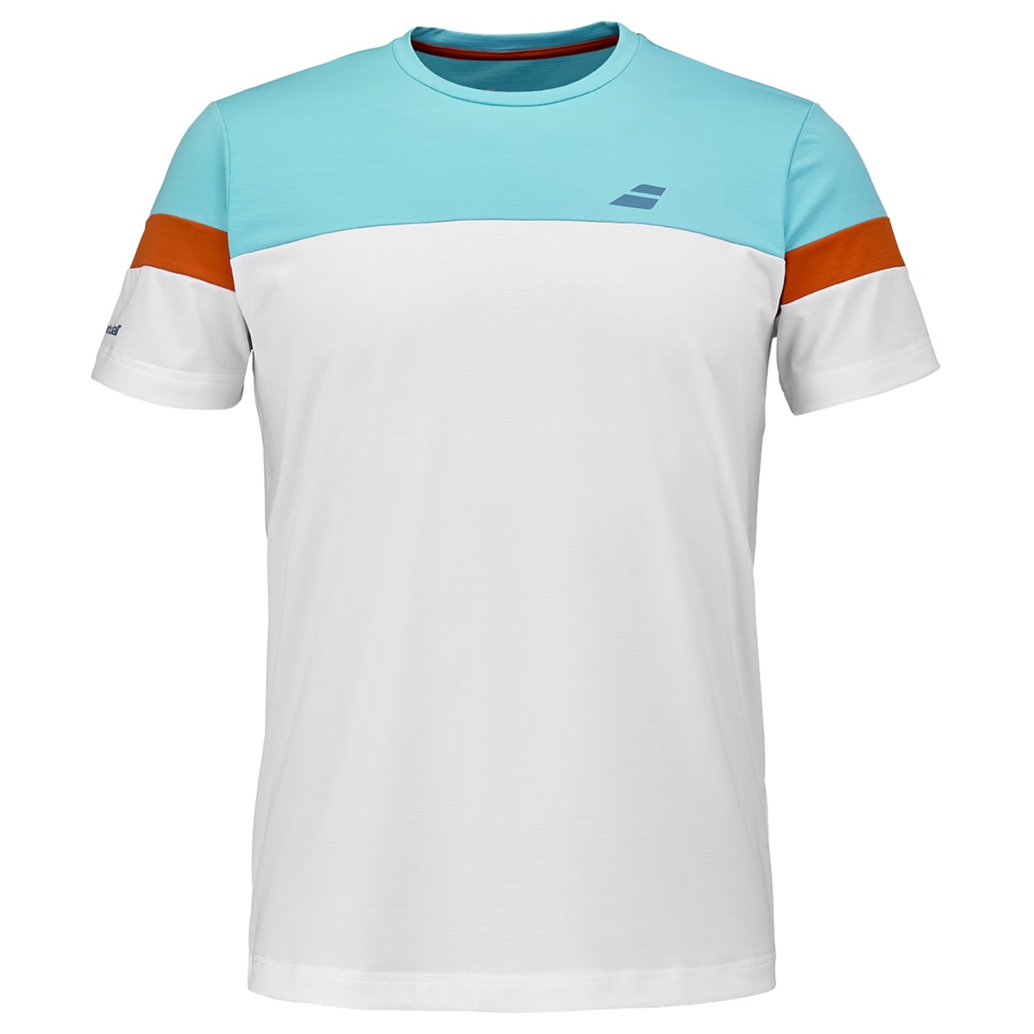 Babolat Play Crew Neck Tee Silidale Bianco