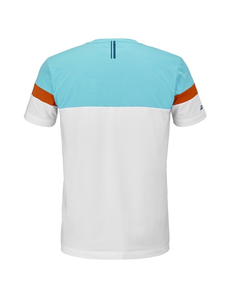 Babolat Play Crew Neck Tee Silidale Bianco