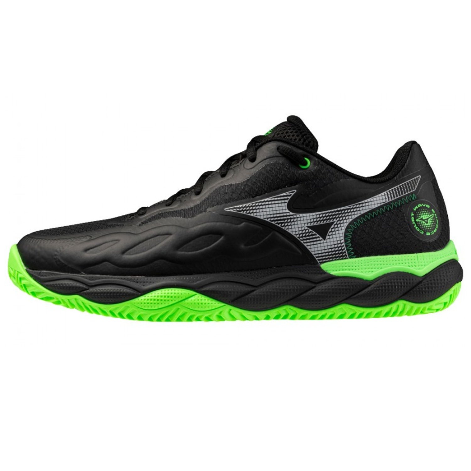 Mizuno Wave Enforce Court Padel Black/Foliage Green