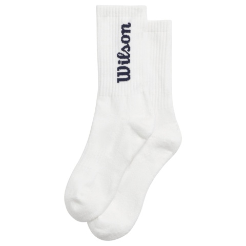 Wilson Crew Logo Socks  White