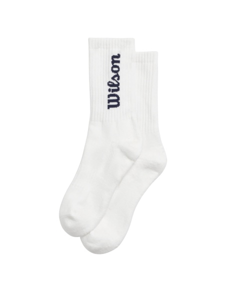 Wilson Crew Logo Socks  White