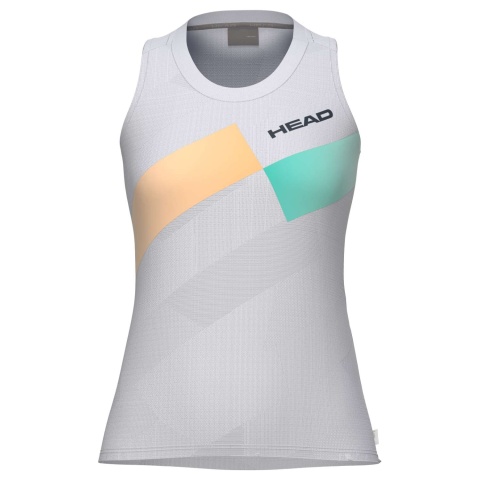 Head Pro Tank Top White/Apricoat/Tourquoise