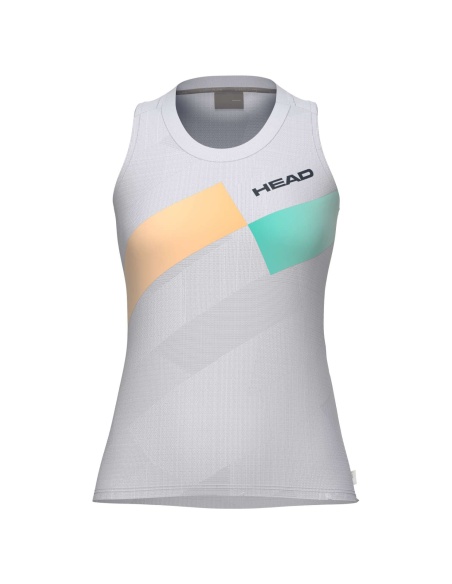 Head Pro Tank Top White/Apricoat/Tourquoise