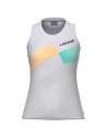 Head Pro Tank Top White/Apricoat/Tourquoise