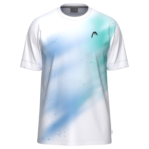 Head TopSpin T-Shirt Junior White/Turquoise