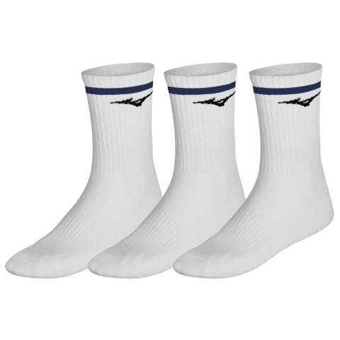 Mizuno DryLite Training Socks Line White/Estate blu(3 paia)