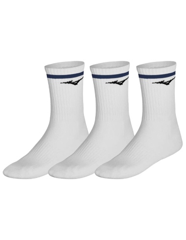 Mizuno DryLite Training Socks Line White/Estate blu(3 paia)