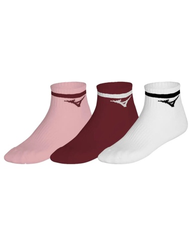 Mizuno DryLite Training Mid Socks Line White/Lava/Pinkesque (3 paia)