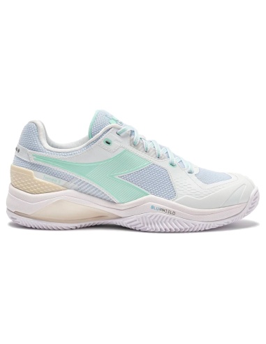 Diadora Blushiìeld Torneo 3 Clay Bianco/Verde Baia