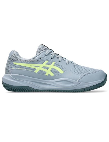 Asics Gel Resolution X GS Junior Clay Grey Blu/Pistacchio
