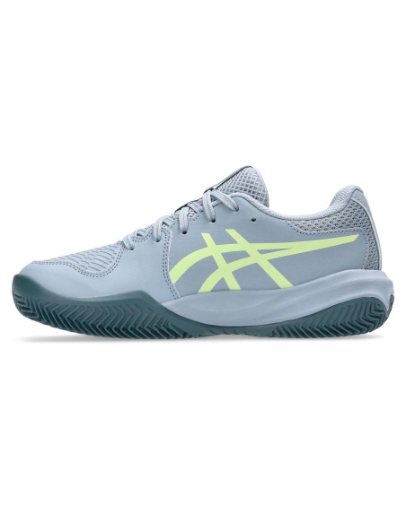Asics Gel Resolution X GS Junior Clay Grey Blu/Pistacchio
