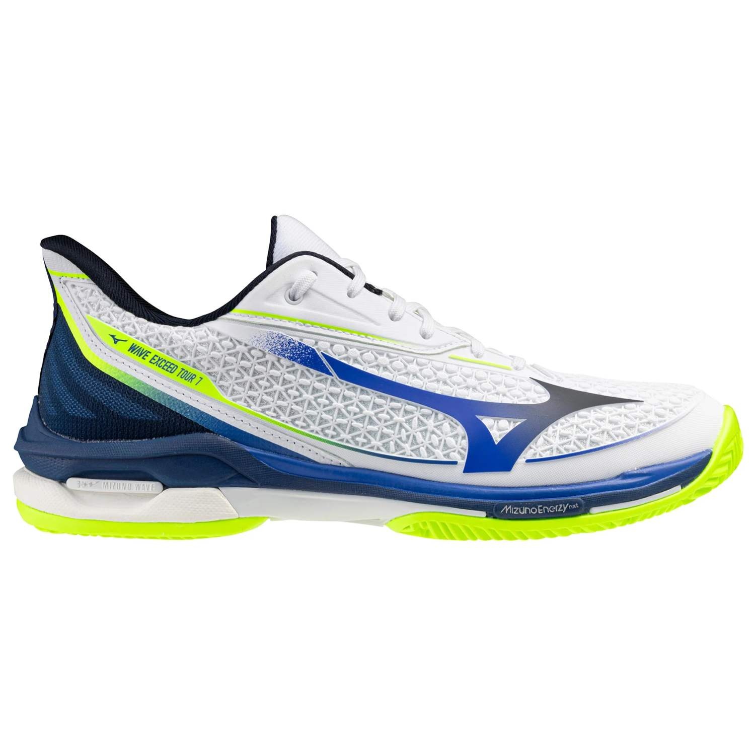 Mizuno Wave Exceed Tour 7 All Court White/Dazzling Blue/Light Yellow