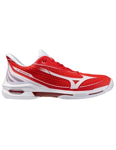 Mizuno Wave Exceed Tour 7 Clay Fiery Red/White/Sun Tomato