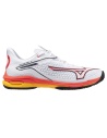 Mizuno Wave Exceed Tour 6 Clay White/Fiery Coral/Citrus