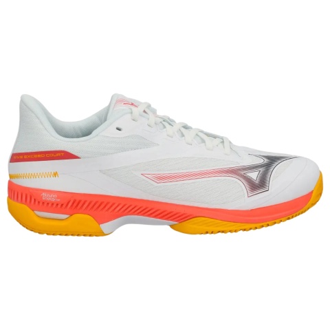 Mizuno Wave Exceed Court Clay White/Calypso Coral