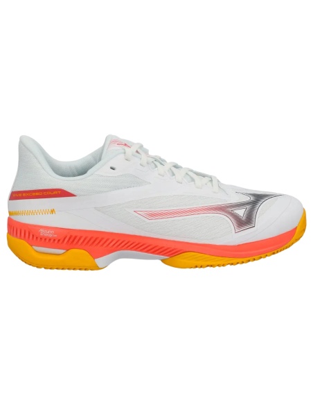 Mizuno Wave Exceed Court Clay White/Calypso Coral