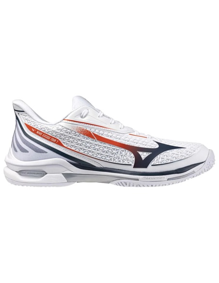 Mizuno Wave Exceed Tour 7 All Court White/Insignia Blue/Orange.com