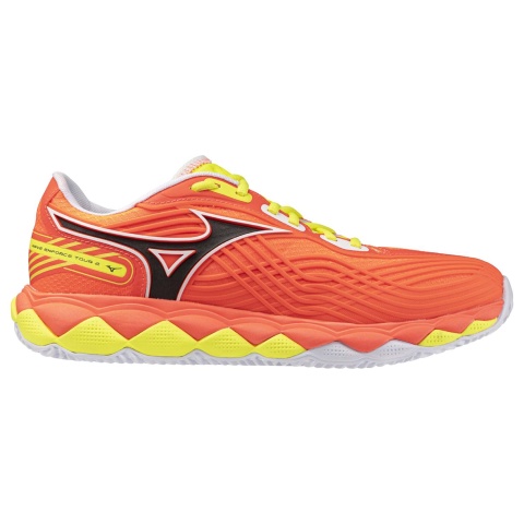 Mizuno Wave Enforce Tour 2 Padel Lava Orange/White/Yellow Jaspe