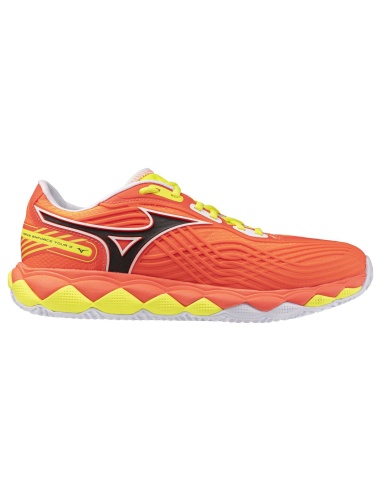 Mizuno Wave Enforce Tour 2 Padel Lava Orange/White/Yellow Jaspe