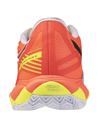 Mizuno Wave Enforce Tour 2 Padel Lava Orange/White/Yellow Jaspe