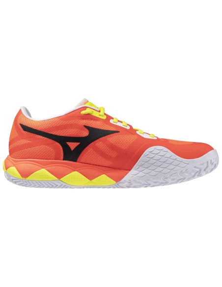 Mizuno Wave Enforce Tour 2 Padel Lava Orange/White/Yellow Jaspe