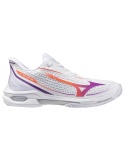Mizuno Wave Exceed Tour 7 Clay White/Dahlia/Lava Orange