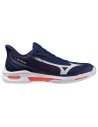 Mizuno Wave Exceed Tour 7 Clay Beacon Blue/White/Lava Orange
