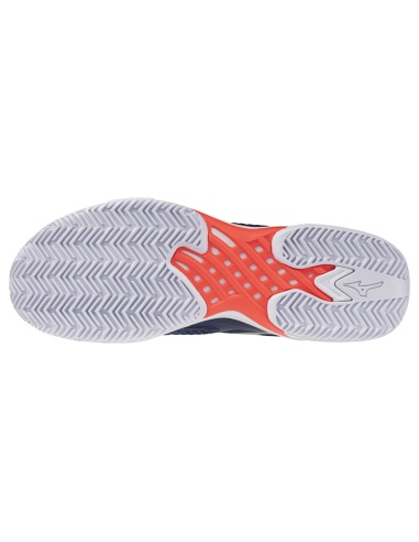Mizuno Wave Exceed Tour 7 Clay Beacon Blue/White/Lava Orange