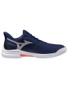 Mizuno Wave Exceed Tour 7 Clay Beacon Blue/White/Lava Orange