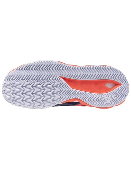 Mizuno Wave Enforce Tour 2 Clay Beacon Blue/White/Lava Orange
