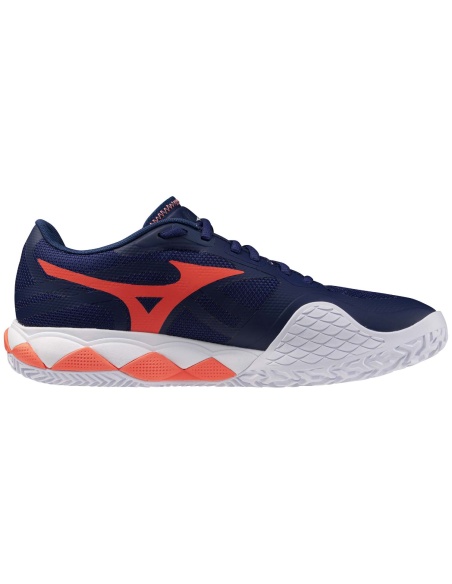 Mizuno Wave Enforce Tour 2 Clay Beacon Blue/White/Lava Orange